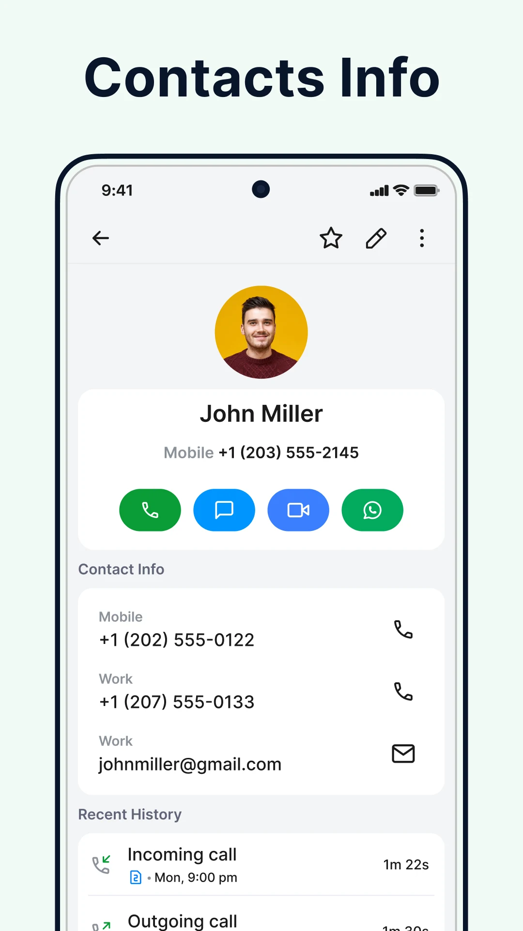 Contacts: Phone Calls, Dialer screenshot